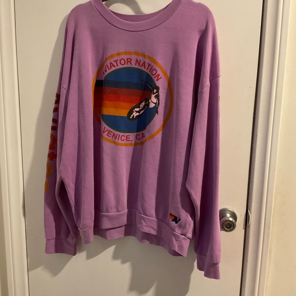 Aviator Nation Lavender Top